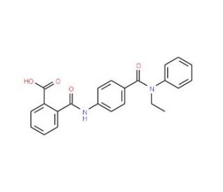 2-({4-[(Ethylanilino)carbonyl]anilino}carbonyl)-benzoic acid - chemical structure image