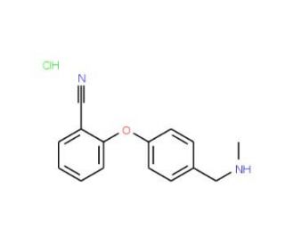 2-{4-[(Methylamino)methyl]phenoxy}benzonitrilehydrochloride - chemical structure image