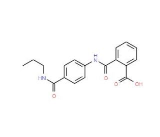 2-({4-[(Propylamino)carbonyl]anilino}carbonyl)-benzoic acid - chemical structure image