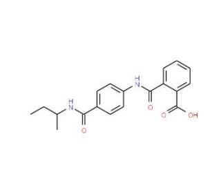 2-({4-[(sec-Butylamino)carbonyl]anilino}carbonyl)-benzoic acid - chemical structure image