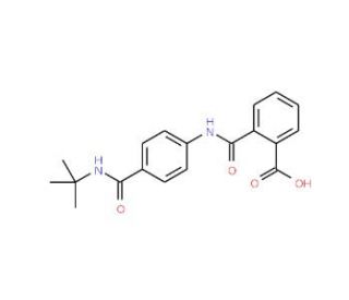 2-({4-[(tert-Butylamino)carbonyl]anilino}carbonyl)benzoic acid - chemical structure image