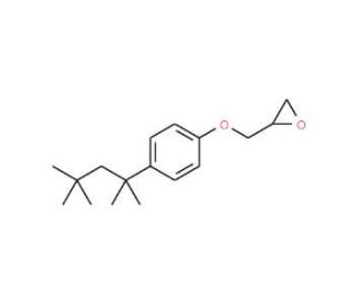 2-{[4-(1,1,3,3-tetramethylbutyl)phenoxy]methyl}oxirane (CAS 5904-85-8) - chemical structure image