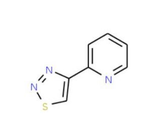 2-(4-1,2,3-Thiadiazolyl)pyridine (CAS 176037-42-6) - chemical structure image