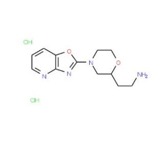 2-(4-[1,3]Oxazolo[4,5-b]pyridin-2-ylmorpholin-2-yl)ethanamine dihydrochloride - chemical structure image