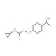 2-[4-(1-aminoethyl)phenoxy]-N-cyclopropylacetamide - chemical structure image