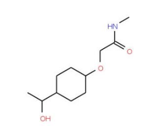 2-[4-(1-hydroxyethyl)phenoxy]-N-methylacetamide - chemical structure image