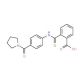 2-{[4-(1-Pyrrolidinylcarbonyl)anilino]-carbonyl}benzoic acid - chemical structure image