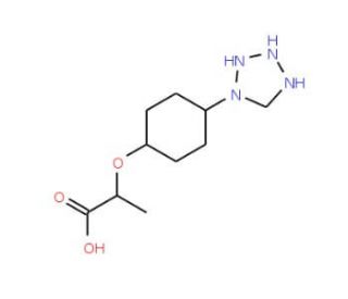 2-[4-(1H-tetrazol-1-yl)phenoxy]propanoic acid - chemical structure image