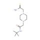 2-[4-(2-amino-2-thioxoethyl)piperazin-1-yl]-N-(tert-butyl)acetamide - chemical structure image