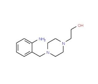 2-[4-(2-Amino-benzyl)-piperazin-1-yl]-ethanol - chemical structure image