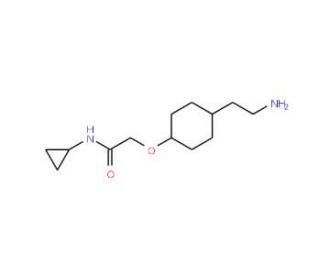 2-[4-(2-aminoethyl)phenoxy]-N-cyclopropylacetamide - chemical structure image