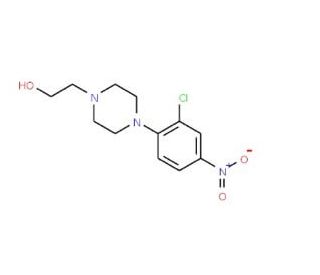 2-[4-(2-Chloro-4-nitrophenyl)piperazin-1-yl]-ethanol (CAS 312269-35-5) - chemical structure image