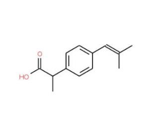 2-[4-(2-Methyl-propenyl)phenyl]propionic Acid (CAS 75625-99-9) - chemical structure image