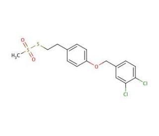 2-[4-(3,4-Dichlorobenzyloxy)]phenylethyl Methanethiosulfonate (CAS 887354-40-7) - chemical structure image