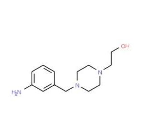 2-[4-(3-Amino-benzyl)-piperazin-1-yl]-ethanol - chemical structure image