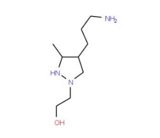 2-[4-(3-aminopropyl)-3-methyl-1H-pyrazol-1-yl]ethan-1-ol - chemical structure image