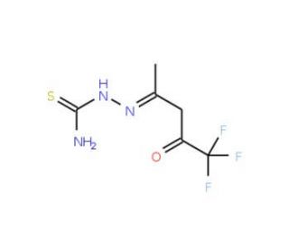 2-(4,4,4-Trifluoro-1-methyl-3-oxobutylidene)-1-hydrazinecarbothioamide - chemical structure image