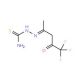2-(4,4,4-Trifluoro-1-methyl-3-oxobutylidene)-1-hydrazinecarbothioamide - chemical structure image