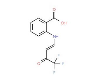 2-(4,4,4-Trifluoro-3-oxo-but-1-enylamino)-benzoic acid - chemical structure image