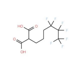 2-(4,4,5,5,6,6,6-Heptafluorohexyl)malonic acid (CAS 244022-64-8) - chemical structure image