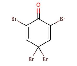 2,4,4,6-Tetrabromo-2,5-cyclohexadienone (CAS 20244-61-5) - chemical structure image