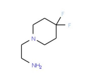 2-(4,4-Difluoropiperidin-1-yl)ethylamine (CAS 605659-03-8) - chemical structure image