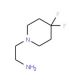 2-(4,4-Difluoropiperidin-1-yl)ethylamine (CAS 605659-03-8) - chemical structure image