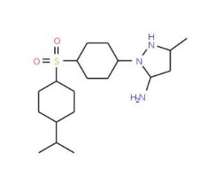 2-[4-(4-Isopropyl-benzenesulfonyl)-phenyl]-5-methyl-2H-pyrazol-3-ylamine - chemical structure image