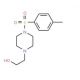 2-[4-[4-(Methylsulfonyl)phenyl]piperazin-1-yl]-ethanol (CAS 16017-64-4) - chemical structure image