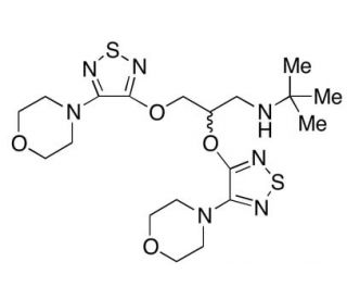 2-[4-(4-Morpholinyl)-1,2,5-thiadiazol-3-yl]-rac-Timolol Ether - chemical structure image