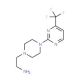 2-{4-[4-(Trifluoromethyl)pyrimidin-2-yl]piperazin-1-yl}ethylamine - chemical structure image