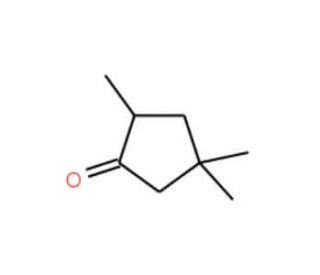 2,4,4-Trimethylcyclopentanone (CAS 4694-12-6) - chemical structure image