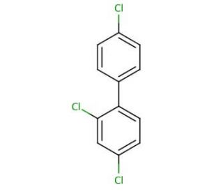 2,4,4′-Trichlorobiphenyl (CAS 7012-37-5) - chemical structure image