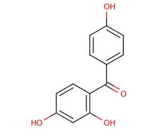 2,4,4&prime;-Trihydroxybenzophenone (CAS 1470-79-7) - chemical structure image