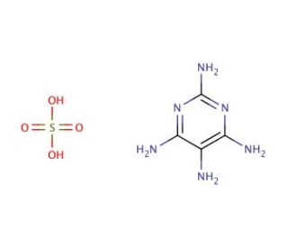 2,4,5,6-Tetraaminopyrimidine Sulfate (CAS 5392-28-9) - chemical structure image