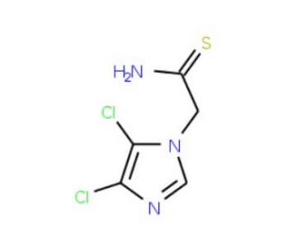 2-(4,5-Dichloro-1H-imidazol-1-yl)ethanethioamide (CAS 175201-50-0) - chemical structure image