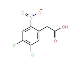 2-(4,5-Dichloro-2-nitrophenyl)acetic acid (CAS 37777-90-5) - chemical structure image