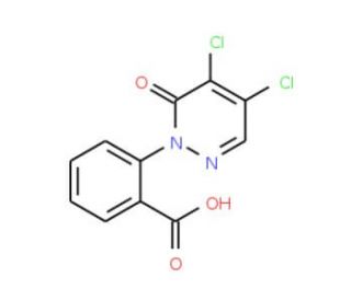 2-(4,5-dichloro-6-oxopyridazin-1(6H)-yl)benzoic acid - chemical structure image