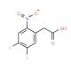 2-(4,5-Difluoro-2-nitrophenyl)acetic acid (CAS 1000339-22-9) - chemical structure image