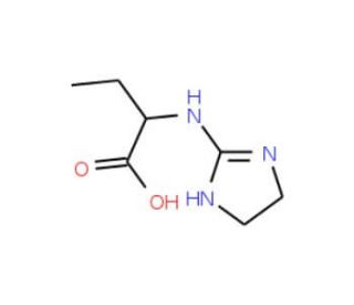 2-(4,5-Dihydro-1H-imidazol-2-ylamino)-butyric acid - chemical structure image