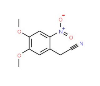 2-(4,5-Dimethoxy-2-nitrophenyl)acetonitrile (CAS 17354-04-0) - chemical structure image
