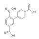 2,4,5-Tricarboxybiphenyl (CAS 34196-40-2) - chemical structure image