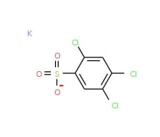 2,4,5-Trichlorobenzenesulfonic acid potassium salt (CAS 62625-17-6) - chemical structure image
