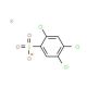2,4,5-Trichlorobenzenesulfonic acid potassium salt (CAS 62625-17-6) - chemical structure image