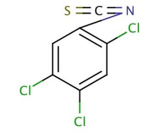 2,4,5-Trichlorophenyl isothiocyanate (CAS 23165-46-0) - chemical structure image