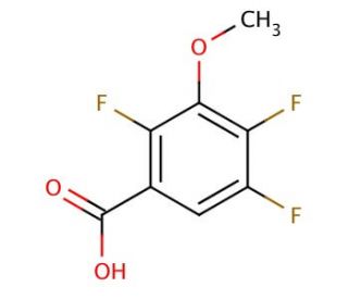 2,4,5-Trifluoro-3-methoxybenzoic acid (CAS 112811-65-1) - chemical structure image