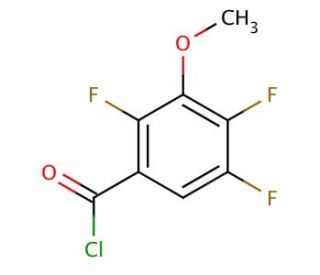 2,4,5-Trifluoro-3-methoxybenzoyl chloride (CAS 112811-66-2) - chemical structure image