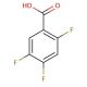 2,4,5-Trifluorobenzoic acid (CAS 446-17-3) - chemical structure image