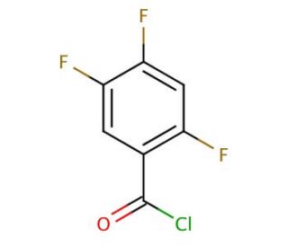 2,4,5-Trifluorobenzoyl chloride (CAS 88419-56-1) - chemical structure image