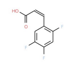 2,4,5-Trifluorocinnamic acid (CAS 247170-17-8) - chemical structure image